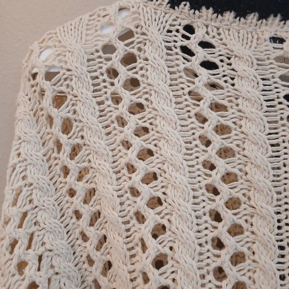 Kookai Women's Cream and Black Sweater - Picture 5 of 10